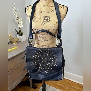 Campomaggi Blue Leather cross body